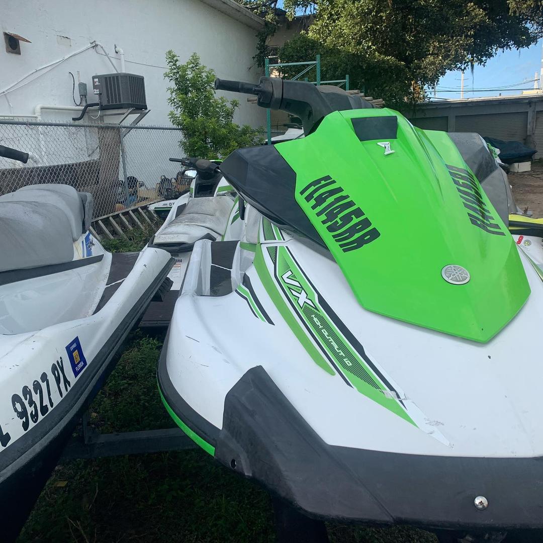 Close-up of a wave runner at Lake Lewisville